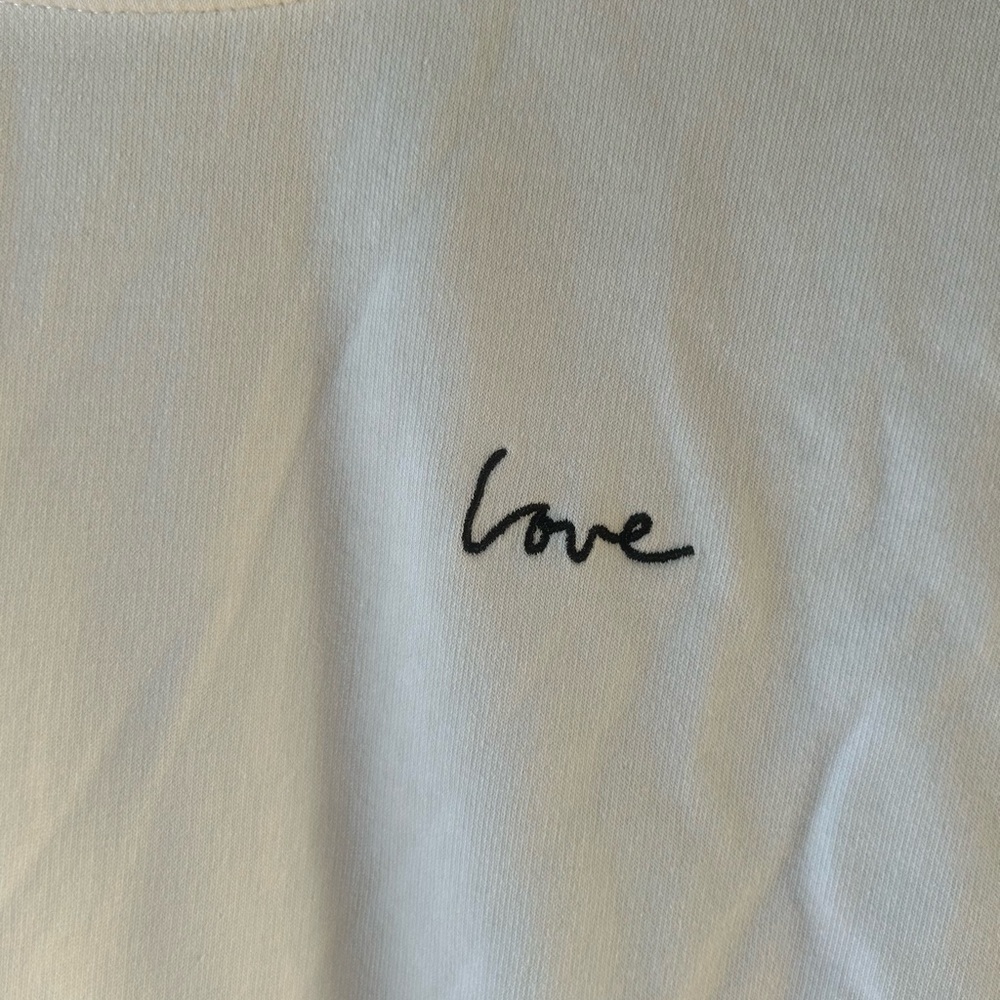 Divided “love” embroidered Crewneck sweater - Picture 2 of 6